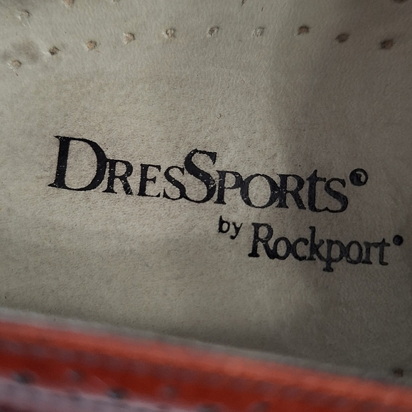 Rockport Brown Leather Wingtip Oxford Shoes with Brogue Detailing Size 13 - Picture 6 of 14